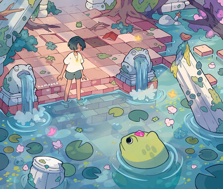 encounter with the ancient frog god